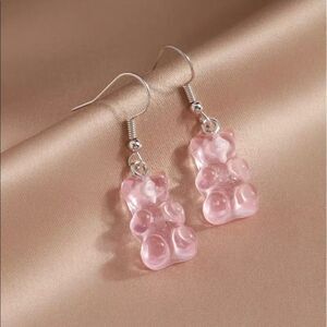 🆕Light Pink Candy Gummy Bear Dangle Earrings